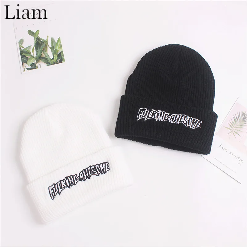 Шапка Зимняя с вышивкой для мужчин и женщин 2019|Мужская Skullies & шапочки| |