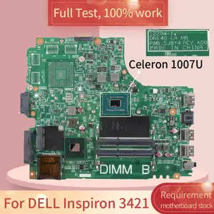 CN-0VV4H6 For DELL Inspiron 12204-1 0VV4H6 3421 SR109 Celeron 1007U DDR3 Notebook motherboard Mainboard full test 100% work