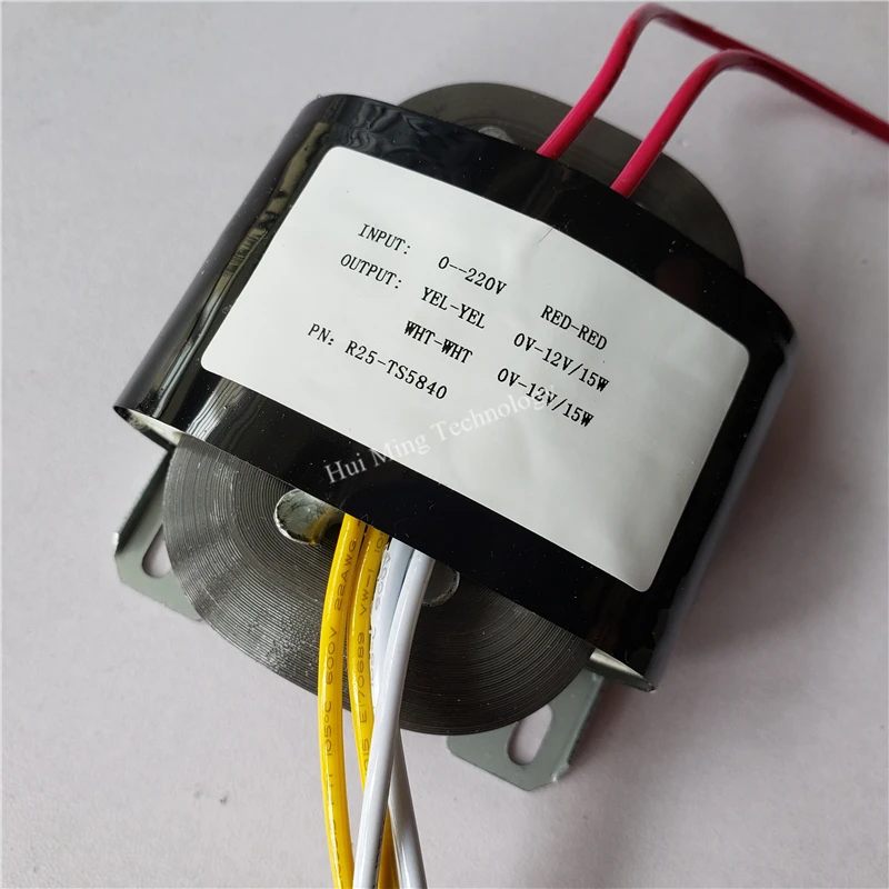 12 В-12 В 1.25A 2*12 трансформатор R Core R25 индивидуальный 220 30 ВА с медным экраном для