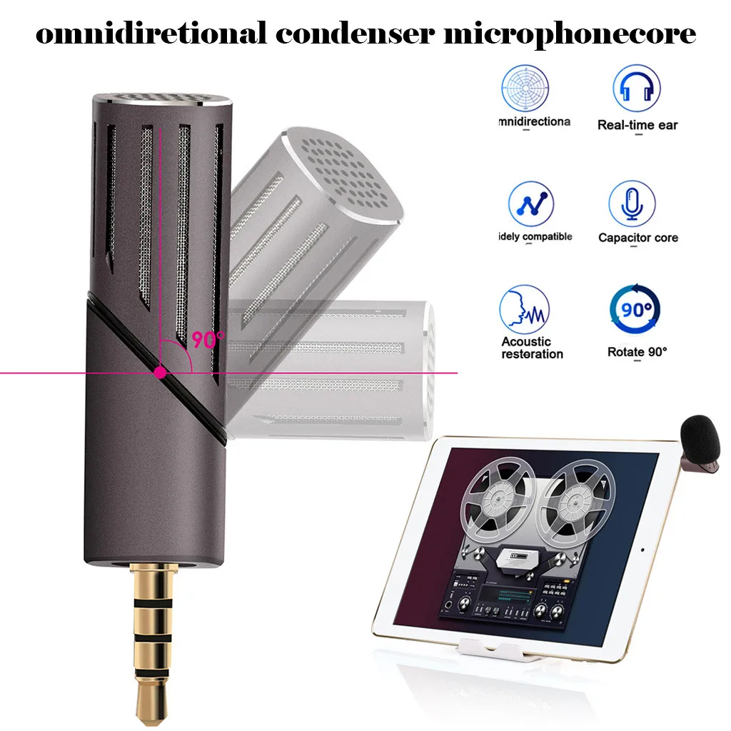 Чехол для мобильного телефона в прямом эфире Запись микрофон стабилизатор