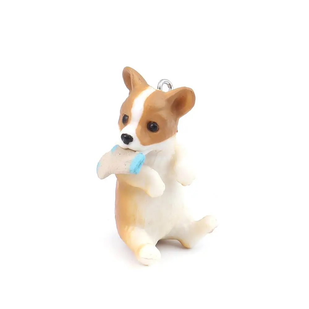 DoreenBeads модные 3D Подвески из ПВХ серии милых животных Corrci собака кофейные цвета