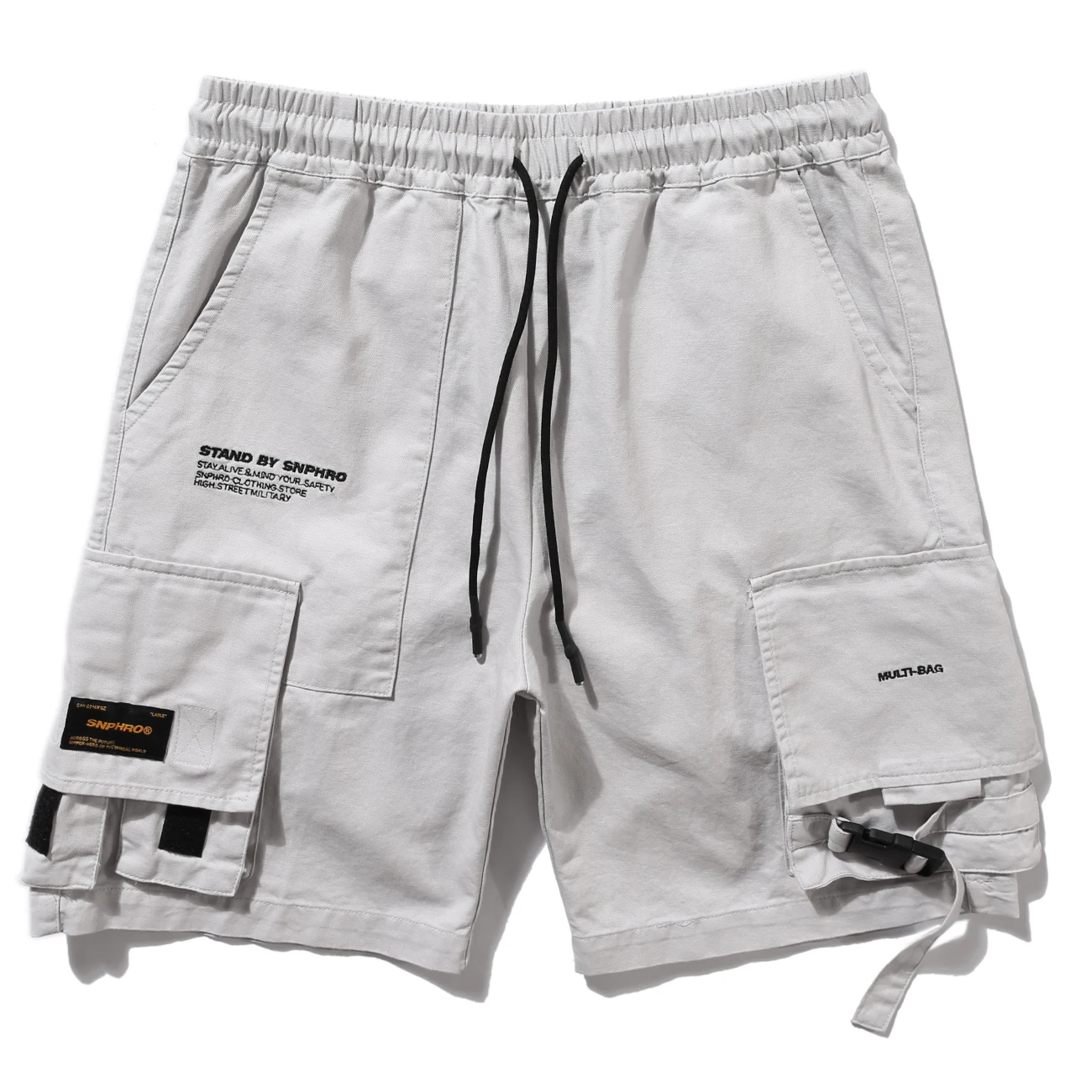 LACIBLE хип хоп Брюки карго шорты Для мужчин Уличная джоггеры штаны с несколькими