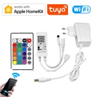 Умный дом Dohome Homekit пульт дистанционного управления RGB Светодиодная лента управления ler,Tuya Smart Life 4pin неоновая лента RGB Беспроводной Wi-Fi переключатель