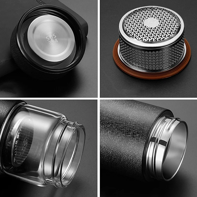 Thermos Bottle with Stainless Steel Tea Infuser Hot Water Vacuum Flask Car Cup Adults Coffee Sport for Gift | Дом и сад