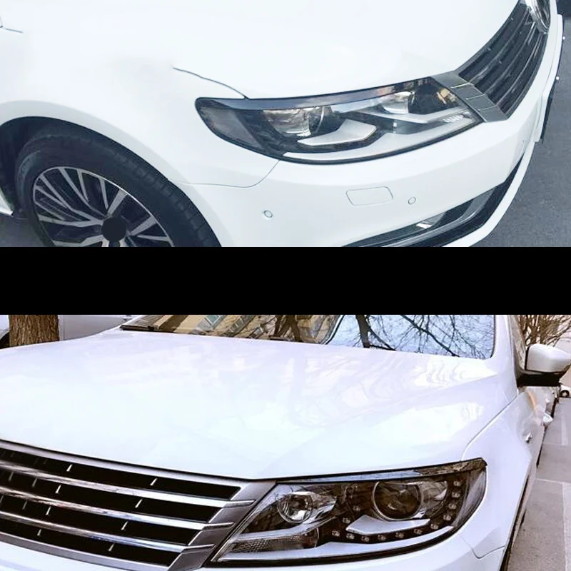 Для Passat B7 2010-2015 Автомобильные фары веки брови ABS фара наклейка крышка отделка