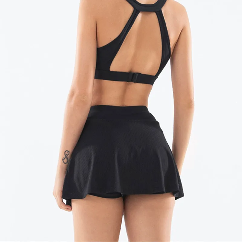 Женская юбка для бега с завышенной талией и шортами йоги | Спорт развлечения