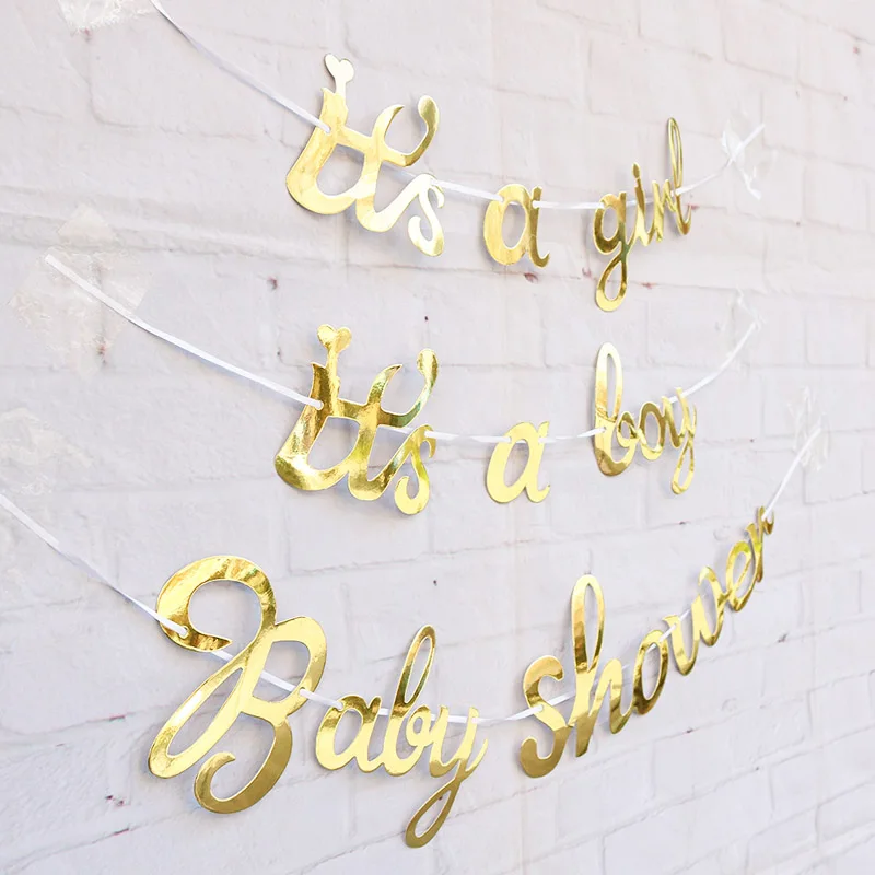 1 Набор это мальчик девочка баннер Новорожденные вечерние декоративные гирлянды