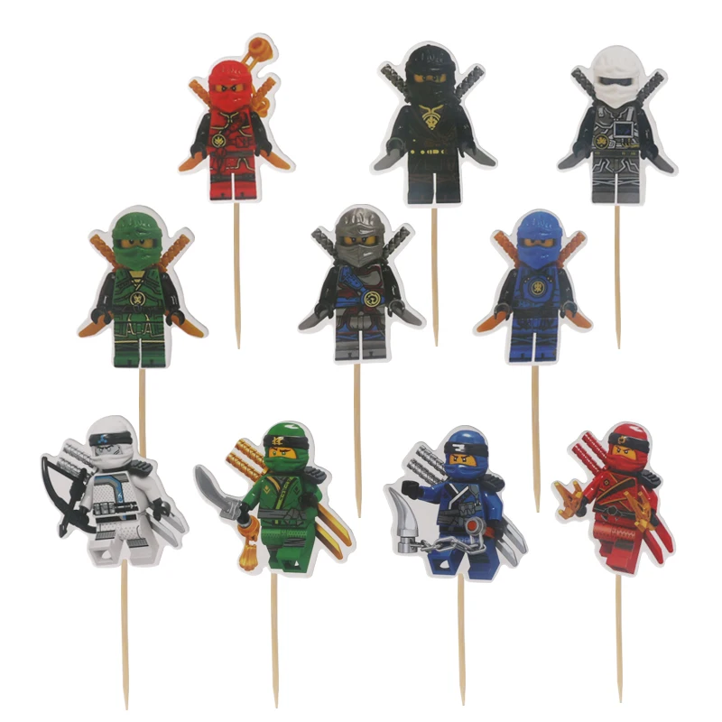 48 шт. мультфильм Mirage Ninja Cupcake Picks выбор спрос среди детей день рождения Вечеринка