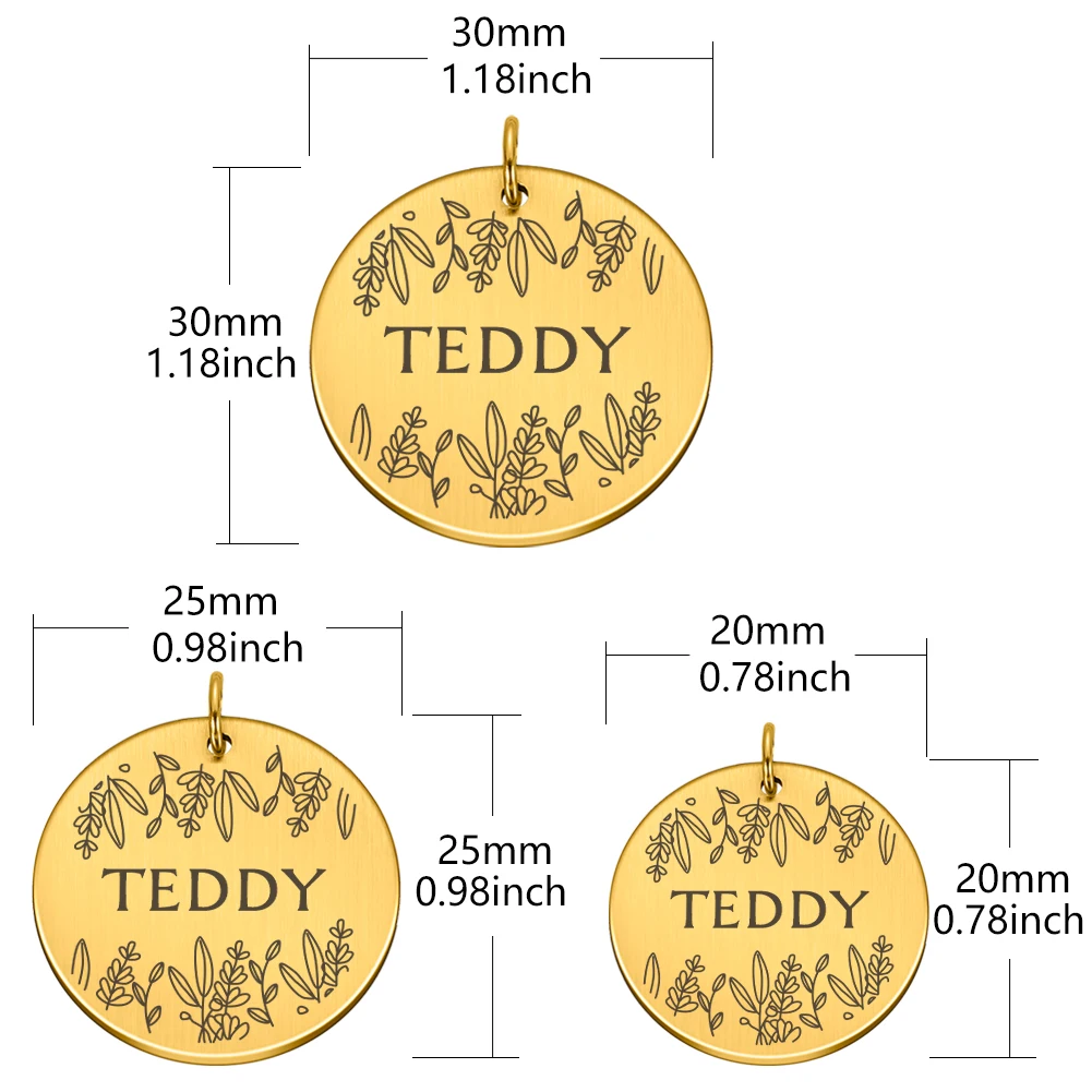 Именные идентификационные бирки для домашних животных кошек и собак питомцев