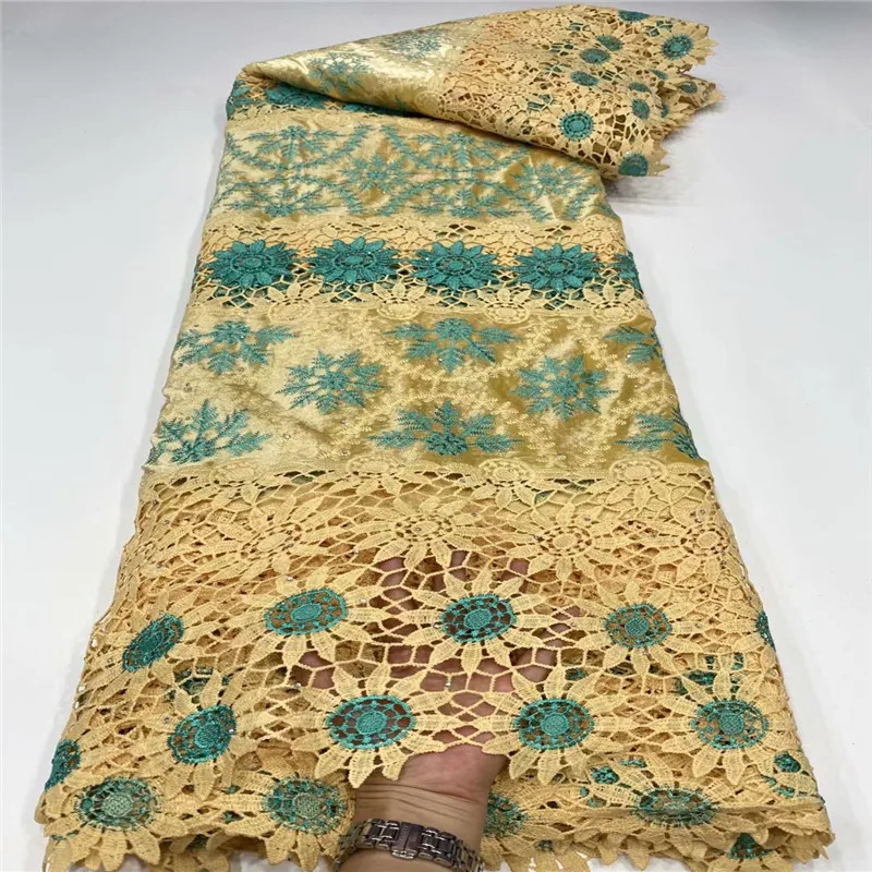 Темно-синие последние французские нигерийские кружевные ткани высокое качество