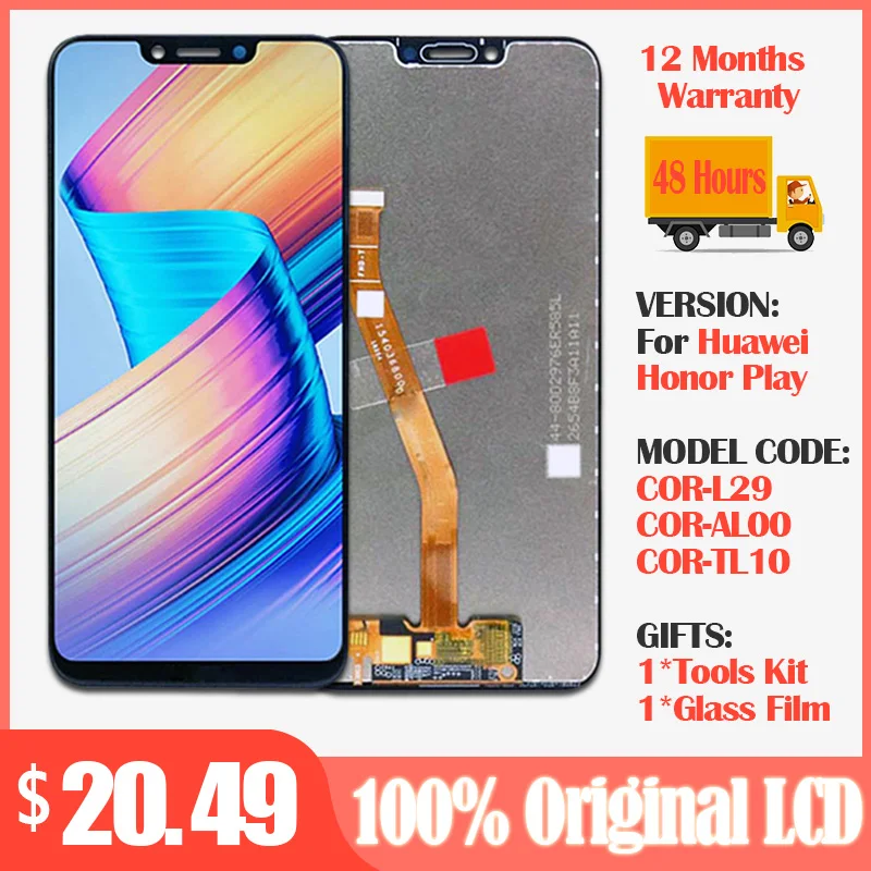 Для huawei honor play COR-L29 ЖК-дисплей дигитайзер сенсорный экран в сборе для huawei honor play ЖК-экран Замена