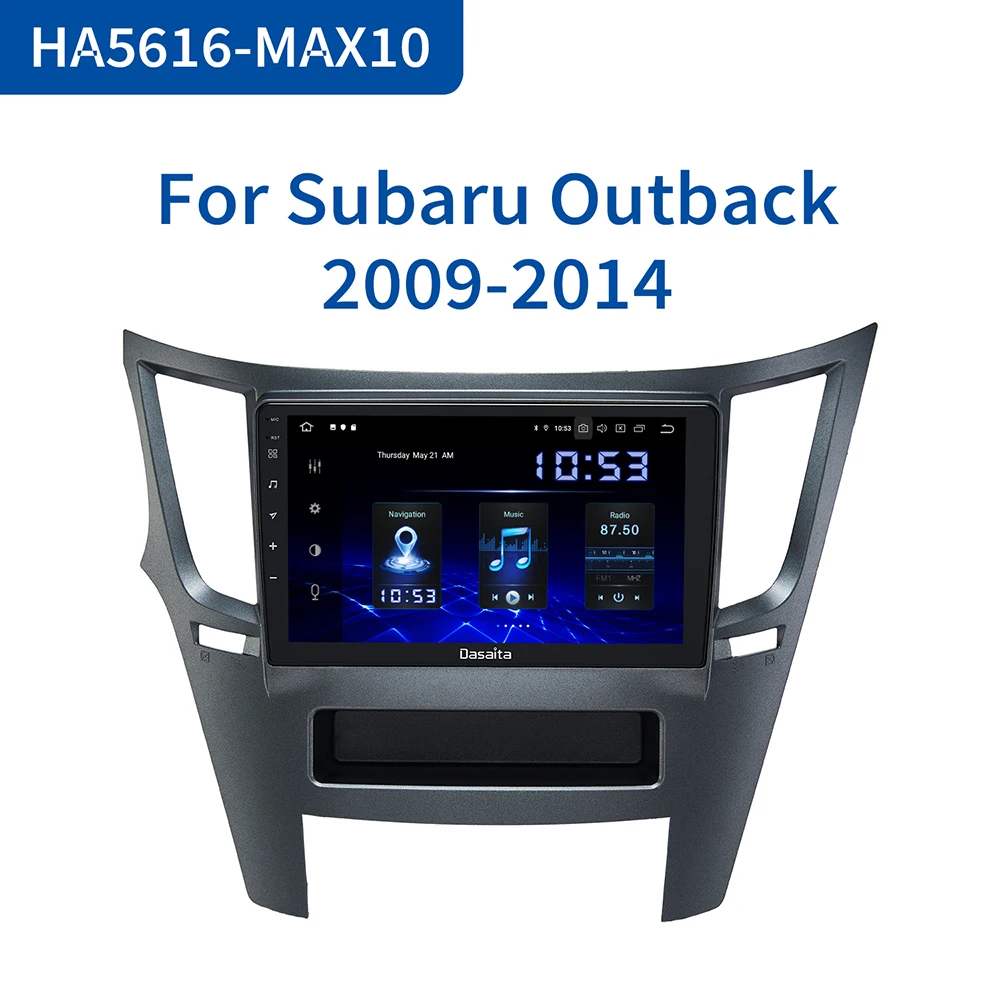 Dasaita автомобиль 1 din радио Android 10 0 TDA7850 для Subaru Legacy Outback 2009 2010 2011 2012 2013 2014 USB MP3 9 &quotIPS