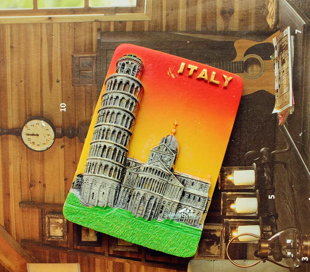 

Наклонная башня Пизы, Италия, туристический сувенир, 3D Смола, фотоподарок