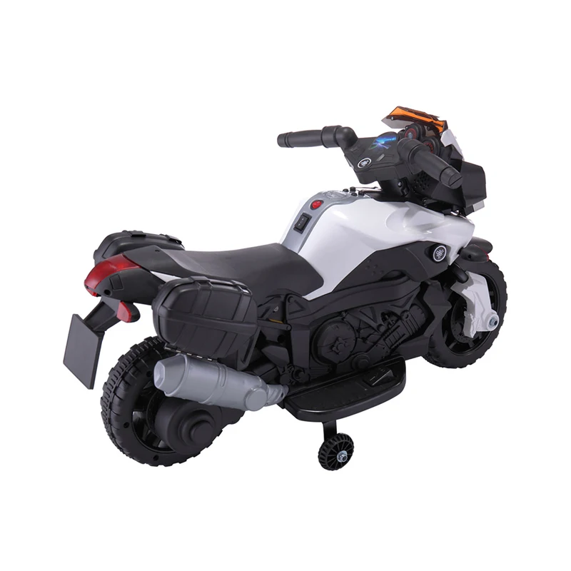 Дети катаются на крутом электрическом мотоцикле игрушки для вождения автомобиля