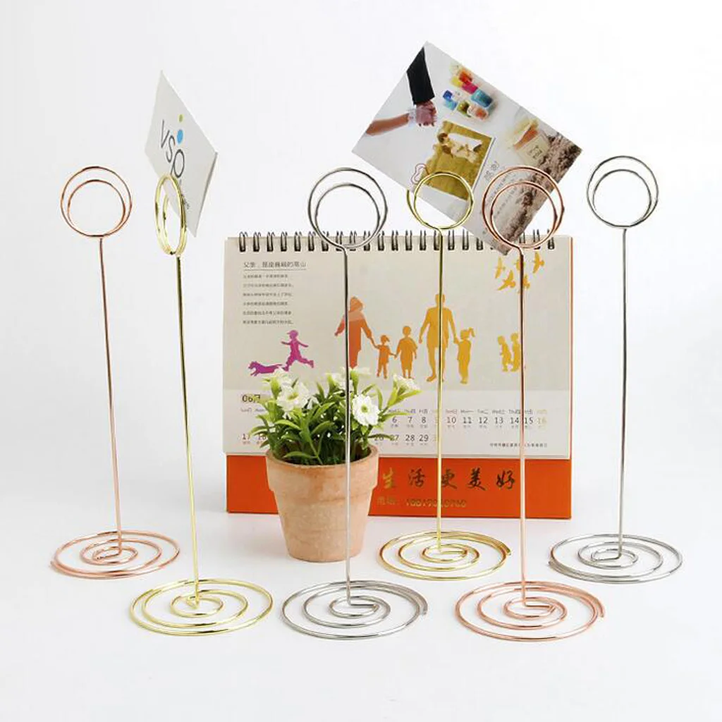 

6 шт., круглые зажимы для записей, 22 см