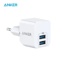 anker usb charger anker powerport mini dual port phone charger super compact usb wall charger 2 4a output