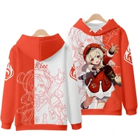 spring and autumn new anime genshin impact game 3d long sleeve couple sweatshirt pullover hoodie jacket