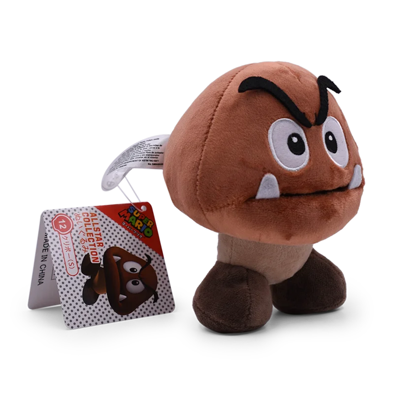 Аниме Super Mario Bros Goomba Kuribo Peluche Кукла Плюшевая мягкая детская игрушка отличный рождественский подарок для детей