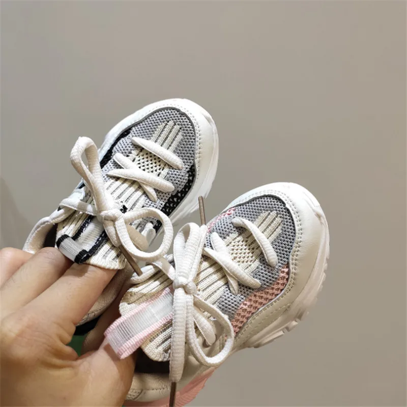 

New Autumn Children Shoes Outdoor Girls Sneakers Gradient Color Soft Bottom Non-slip Casual Tennis Boys Running Shoes Kids