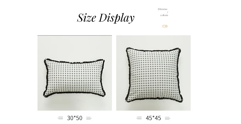 

2pcs Black White Jacquard Cushion Covers Aesthetic Home Decor Living Room Bedroom Decorative Pillow Cases Nordic Luxurious