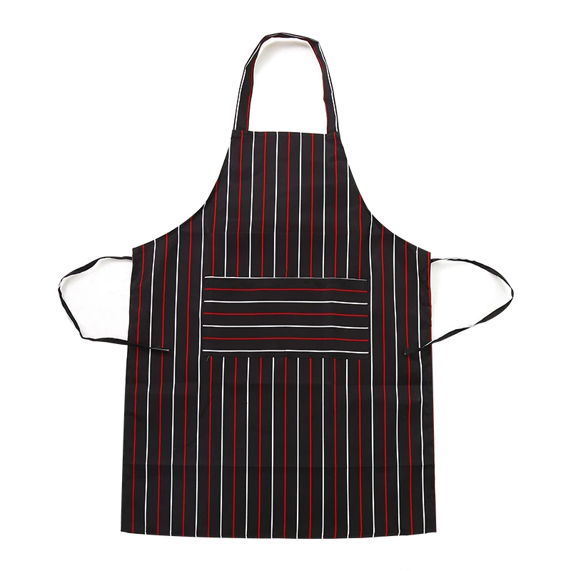 

Household kitchen cooking Korean waterproof and oil-proof work apron men's women's adult striped overalls overalls