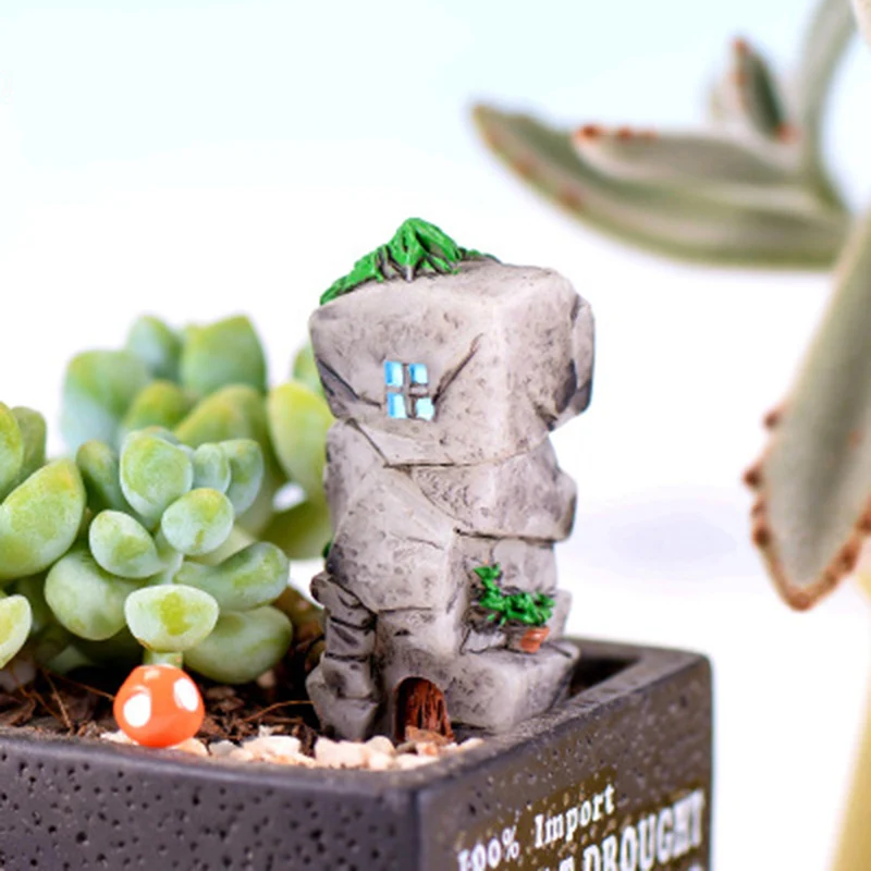 Замок дом башня Rockery Rockwork Модель маленькая статуя фигурка ремесла орнамент