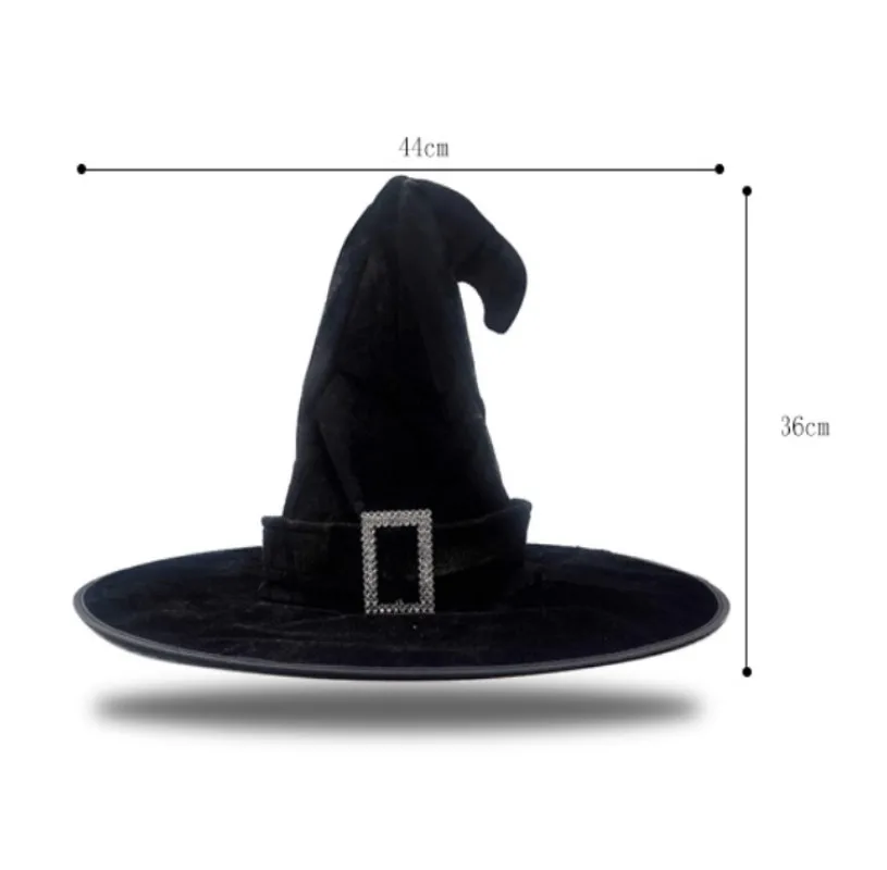 Шляпа для вечевечерние из велюра ведьма колдунья Волшебная Волшебника