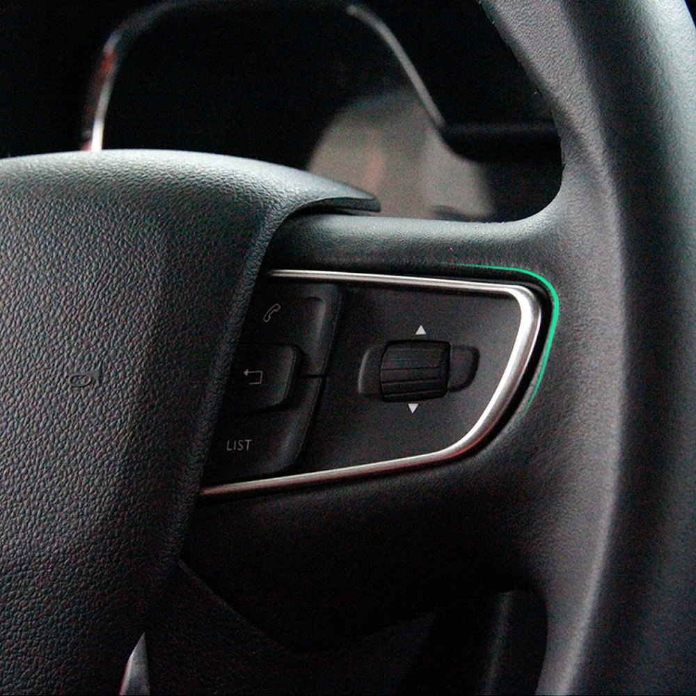 Декоративные полосы для руля автомобиля из нержавеющей стали наклейки отделки