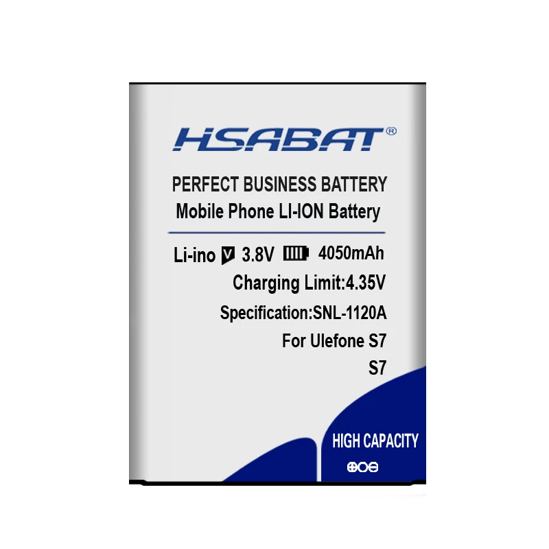 HSABAT 4050mAh S7 для Ulefone S7 MTK6580 5,0 дюймовый аккумулятор для мобильного телефона