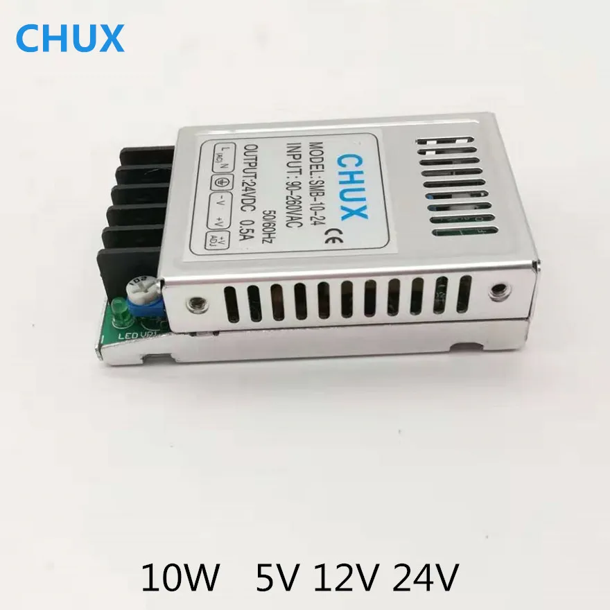 Импульсный источник питания 10 Вт Ультра тонкий 5 в 12 В 24 В SMPS для светодиодной полосы света лампы адаптер питания источник драйвера Трансформатор