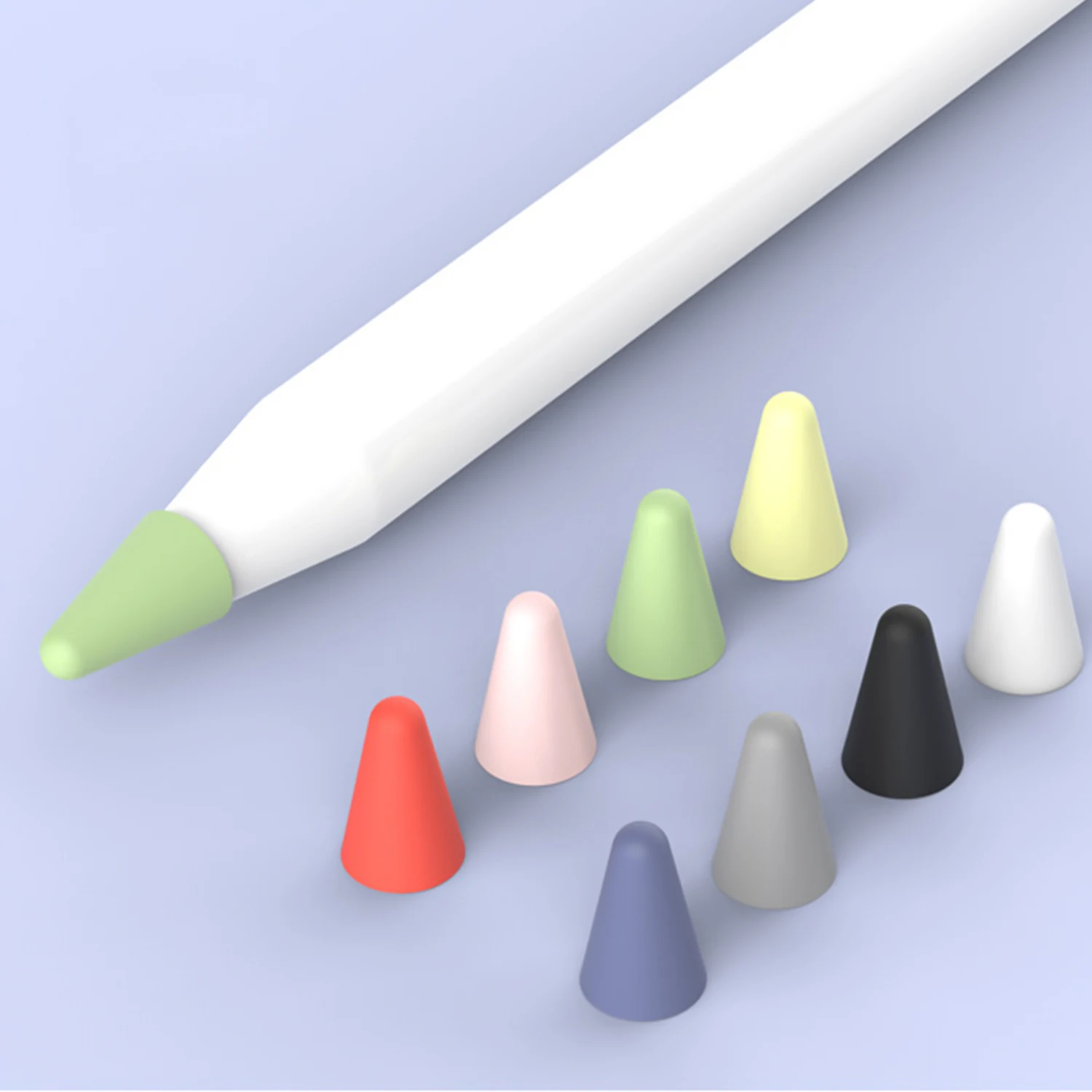 8PCS Non-slip Wear Resistant Silicone Writing Nib Tip Protective Covers Cases for Apple Pencil 1st 2nd Touchscreen Stylus Pen | Компьютеры