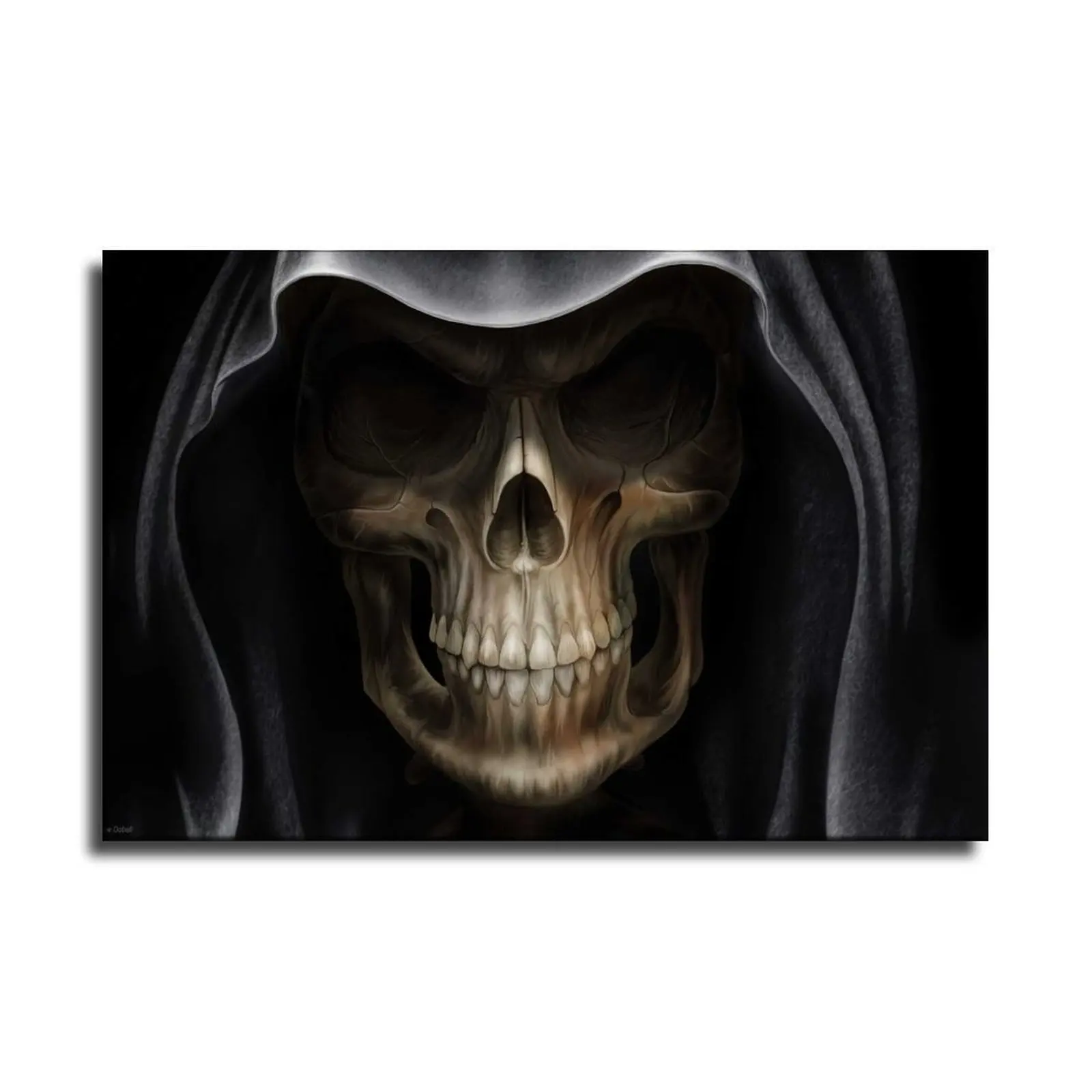 Настенный плакат на холсте с изображением страшного черепа Хэллоуин | Дом и сад