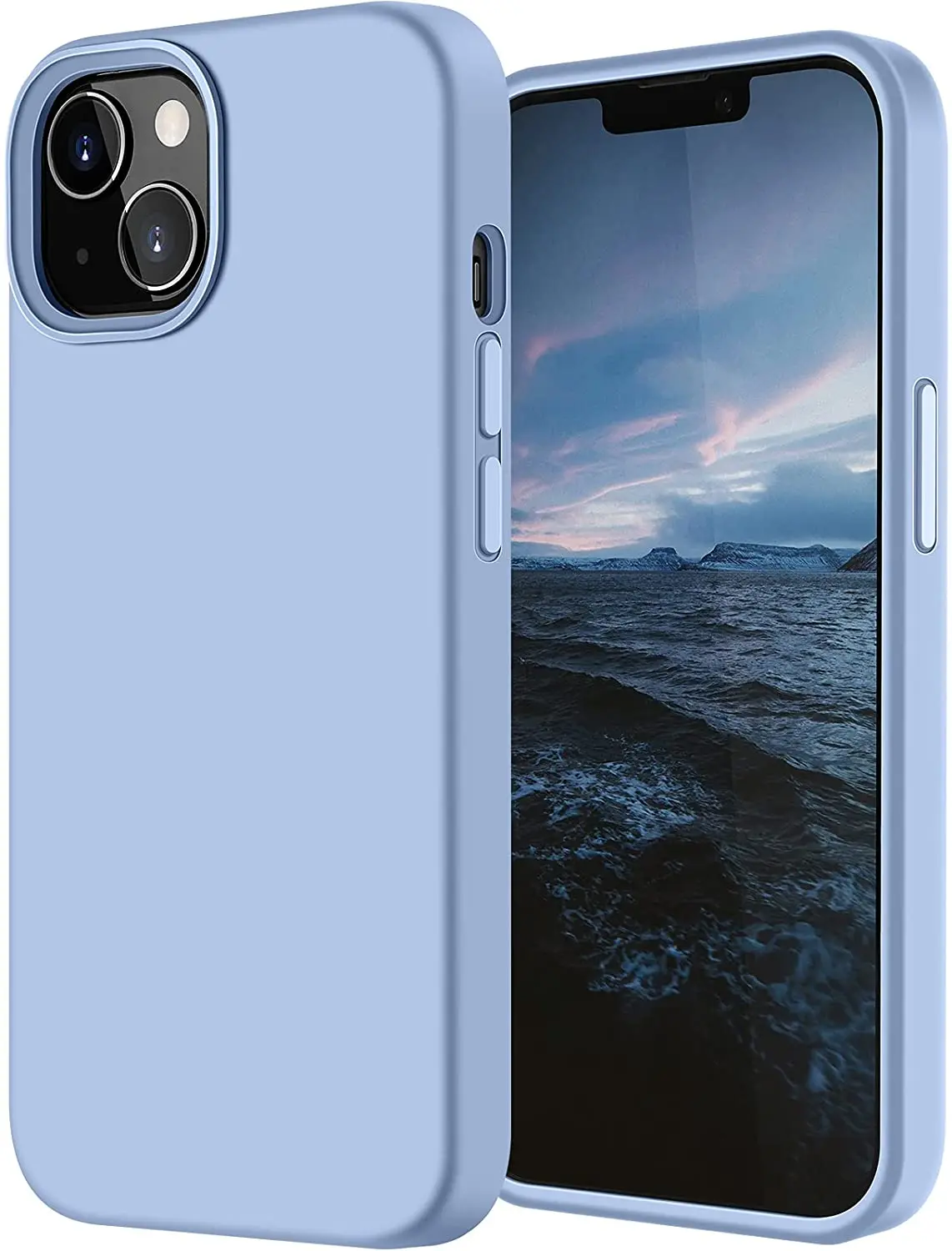 

XTORIO Designed for iPhone 13 Case, Silicone Full Body Protection Ultra Slim Soft Touch Microfiber Lining Shockproof Phone