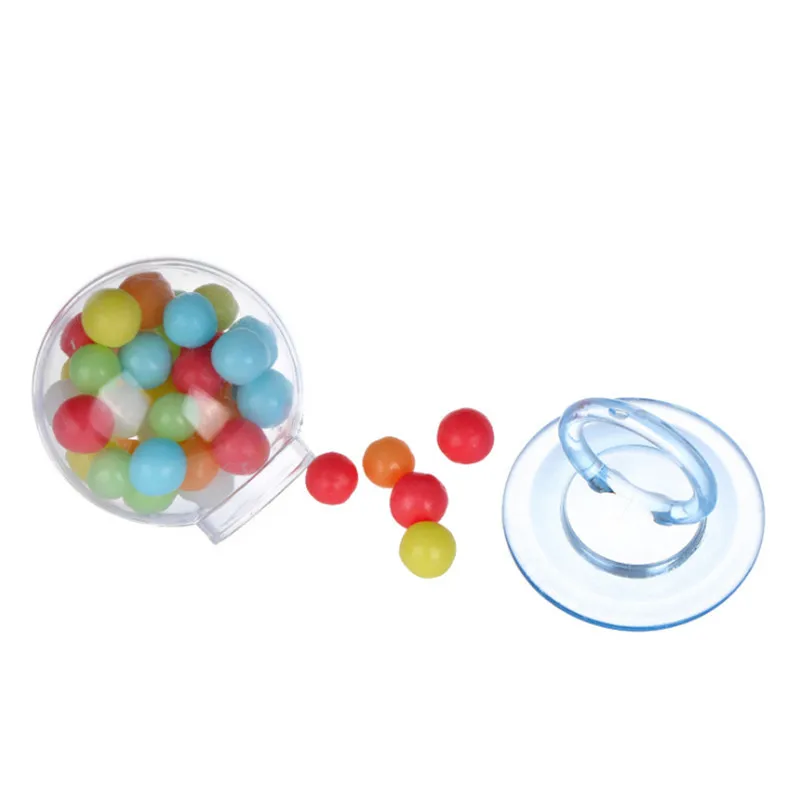 12 шт./упак. 5 см Еда Класс PS соски пустышки прозрачная коробка конфет Baby Shower