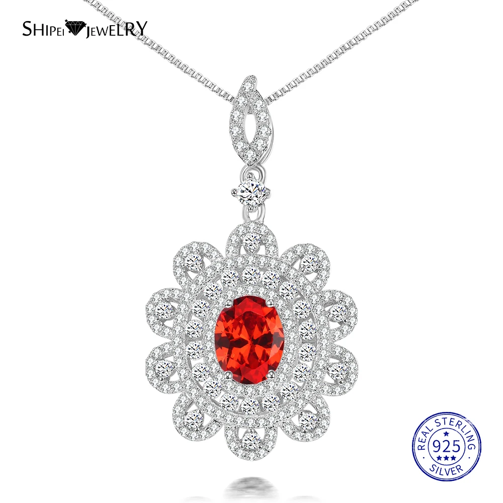 Женское ожерелье из серебра 100% пробы с овальным сапфиром и изумрудом | Украшения