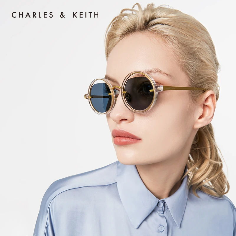 CHARLES＆KEITH Новинки Высны CK3 31280400 Женские Солцезазщитные очки Модные
