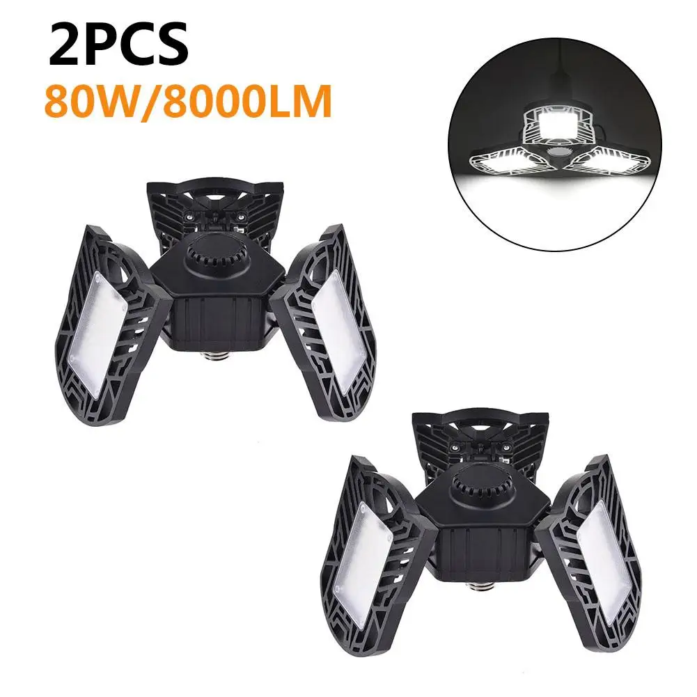 2 шт. 80 Вт Светодиодная лампа для гаража супер яркий подвесной светильник