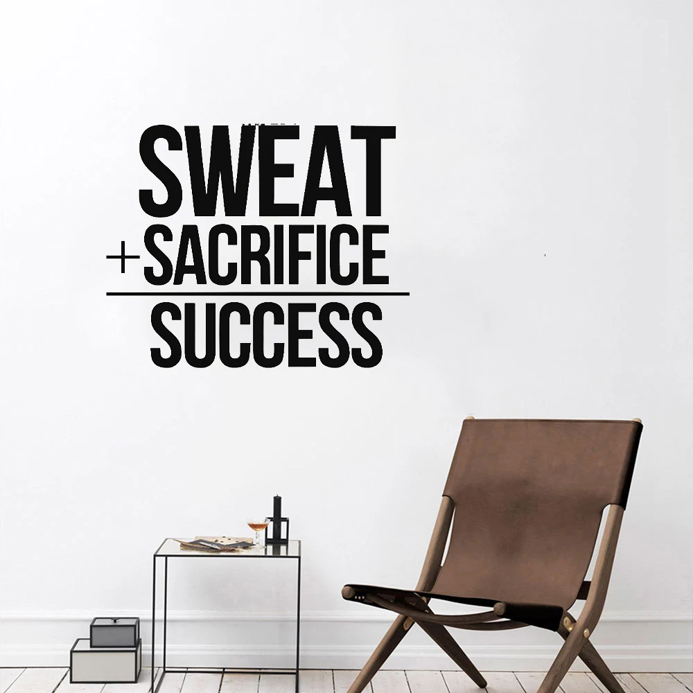 Потоотделение + Sacrifice = успех Искусство Декор Спальня дизайн роспись мотивирует