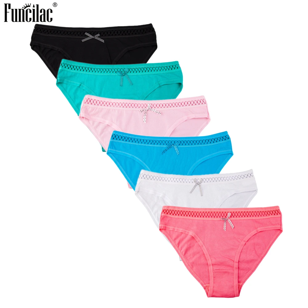 FUNCILAC женское нижнее белье однотонные сексуальные трусики полые прозрачные трусы