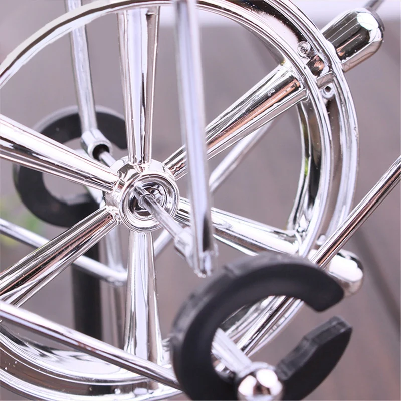 Креативный Дельфин энергия вращающийся качели Железные украшения мода Ньютон