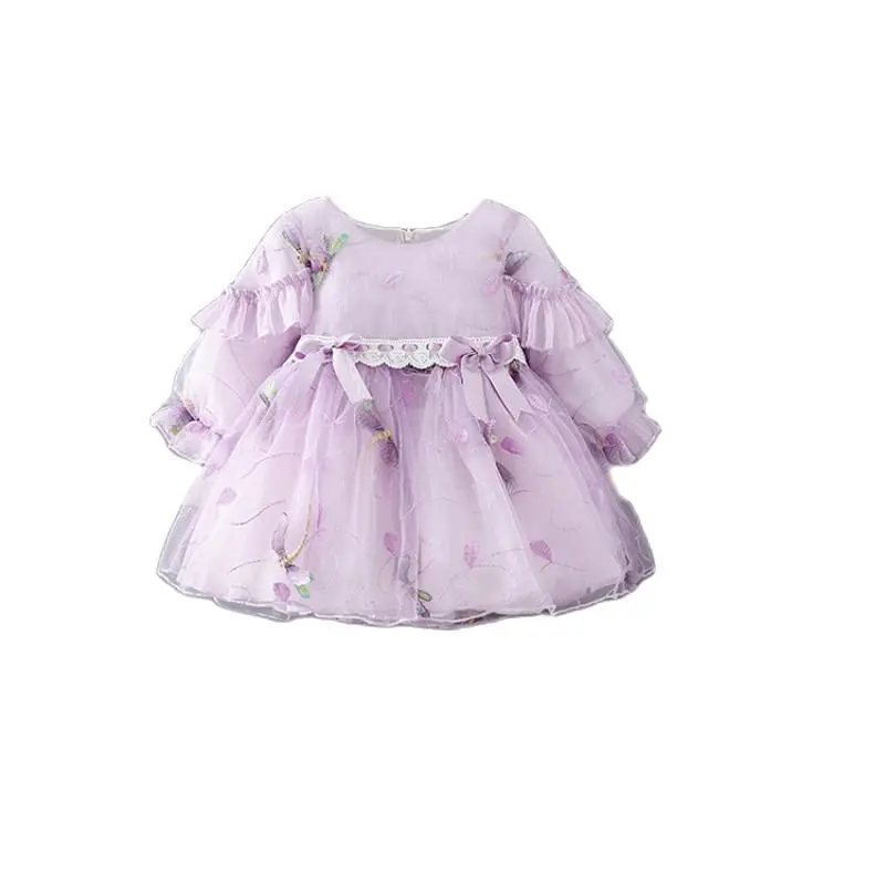 

2021 Spring Newborn Girls Clothes Baby Rompers Cotton Long Sleeve Toddler Infant Jumpsuit Lace Mesh Flowers Clothing 0-24 Months