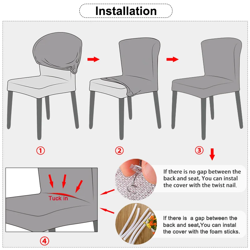 Чехол на стул в скандинавском стиле растягивающийся флисовый чехол для