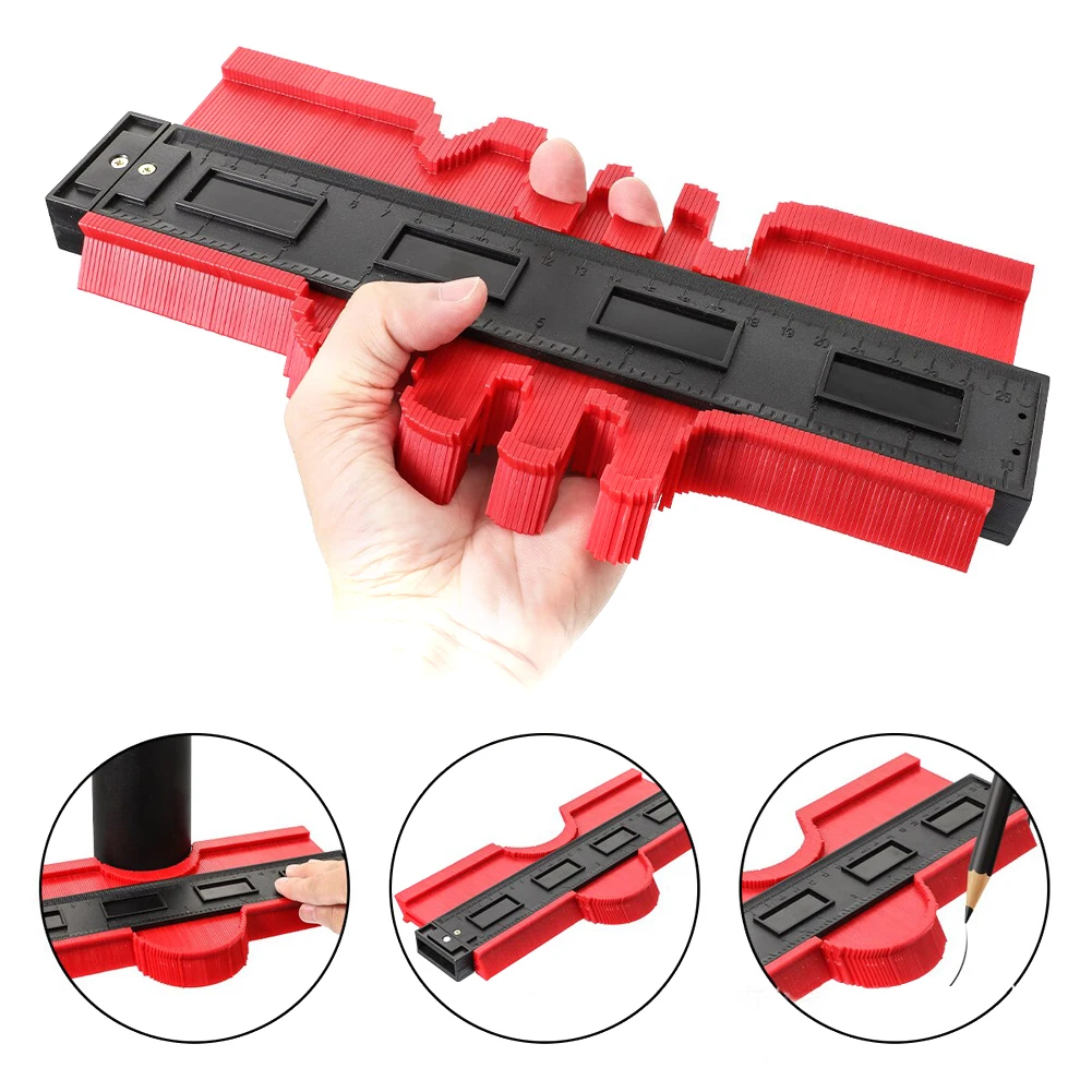 

Profile Contour Gauge Line Copier Ruler Cutting Template Construction Woodworking Measuring Instrument Ceramic Tiling Tiles Tool