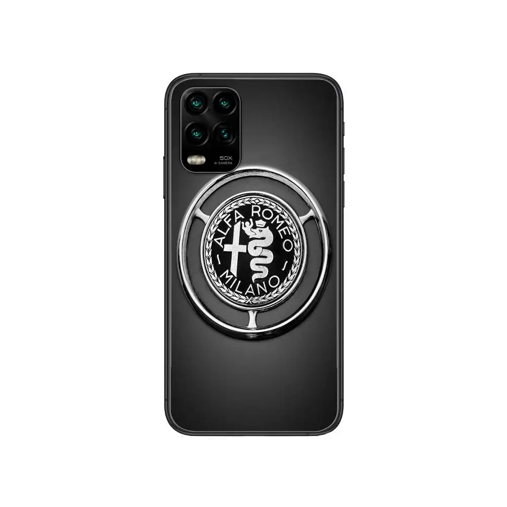 

ALFA cartoon Phone Case For XiaoMi Redmi Note 10 9S 8 7 6 5 A Pro T Y1 Anime Black Cover Silicone Back Pre