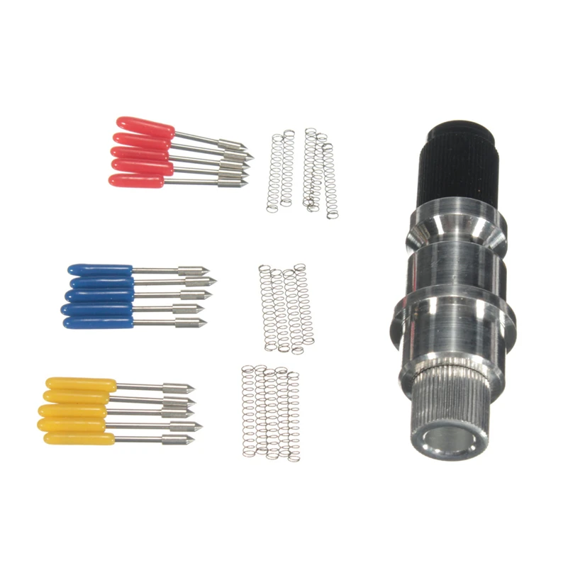 5pcs each degree KZTech 15 шт. виниловый гравировальный станок лезвия ножа для CB09+ 1 шт. высокая твердость CB09U силуэт клинок Cameo держатель - Длина режущей кромки: 5pcs each degree