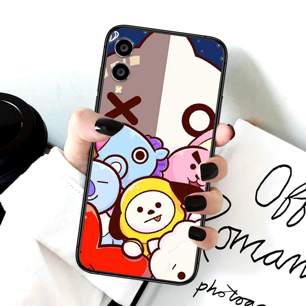 

Cartoon BT21-Kpop Phone Case For Huawei Honor 6A 7A 7C 8 8A 8X 9 9X 10 10i 20 Lite Pro Play black Etui Trend Bumper Painting