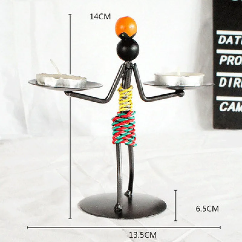 Подсвечник Железный человек в стиле ретро оригинальное украшение для досуга