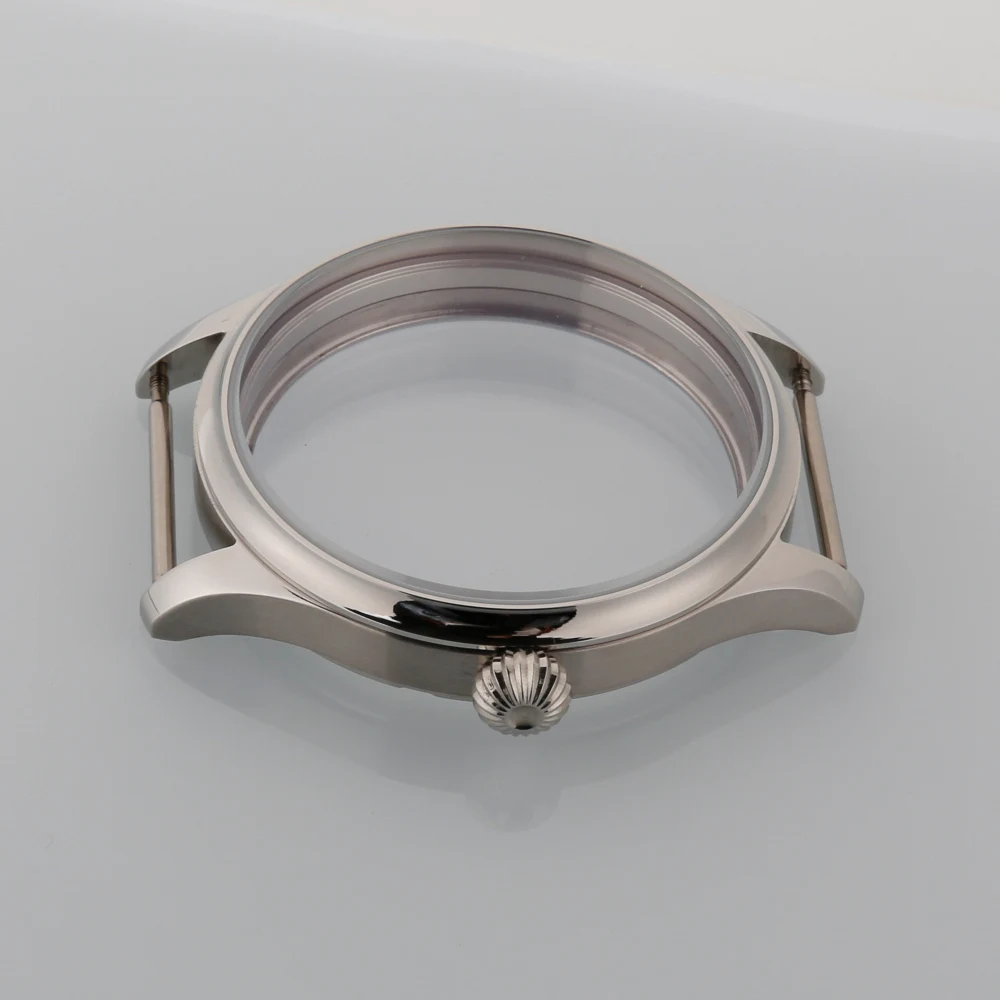 

Parnis 44mm 316L Stainless Steel Watch Case fit 6497/6498 Mechanical Hand Wind Movement