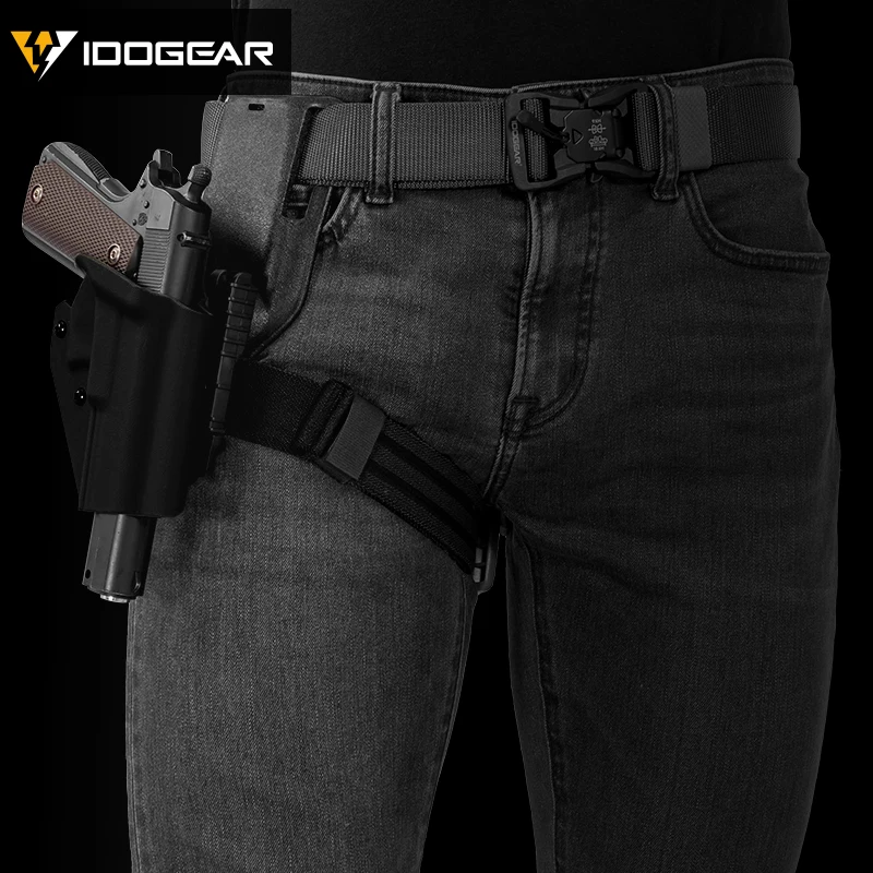 IDOGEAR Tactical Thigh Strap Elastic Band for Holster Molle Belt Leg Hanger Military |