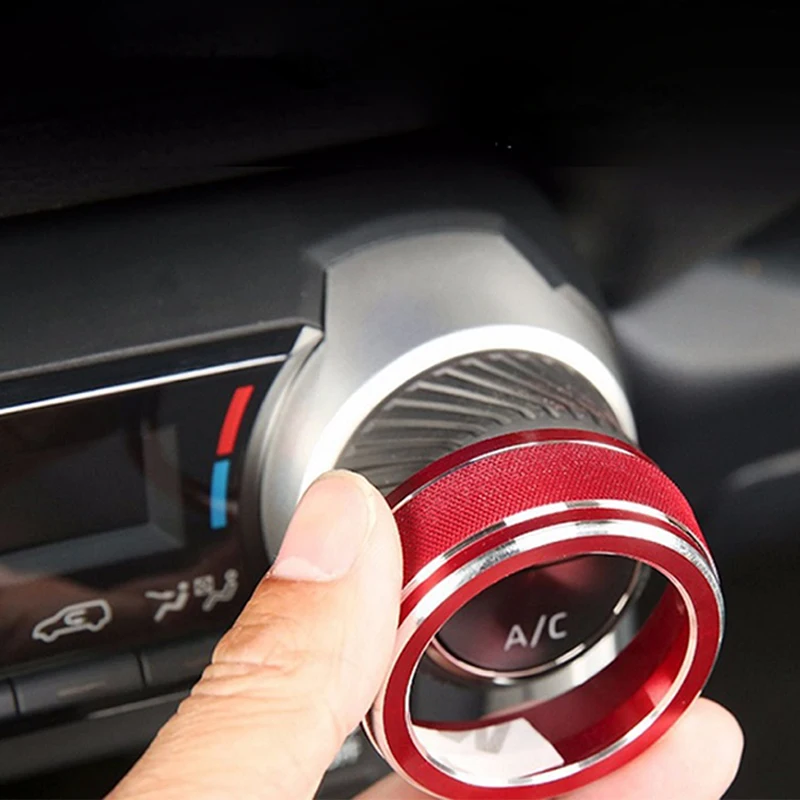 

For Toyota RAV4 2019 2020 Car AC Climate Control Knob Trim Button Cover Auto Accessories 2Pcs Car AC Control Knob Cover 2021